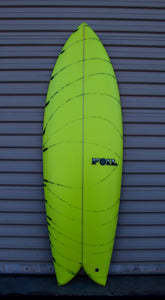 5'7" FOIL The Kraken 33L Quad Fish Surfboard