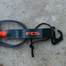 Load image into Gallery viewer, FCS Essential Competition Leash Charcoal/ Blood Orange
