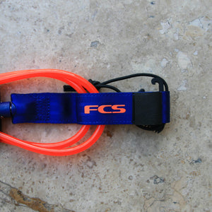 FCS Essential Regular Leash Blood Orange/ Navy