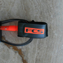 Load image into Gallery viewer, FCS Essential Competition Leash Charcoal/ Blood Orange
