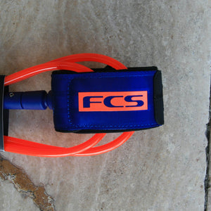 FCS Essential Regular Leash Blood Orange/ Navy