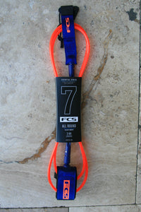 FCS Essential Regular Leash Blood Orange/ Navy