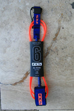 Load image into Gallery viewer, FCS Essential Regular Leash Blood Orange/ Navy
