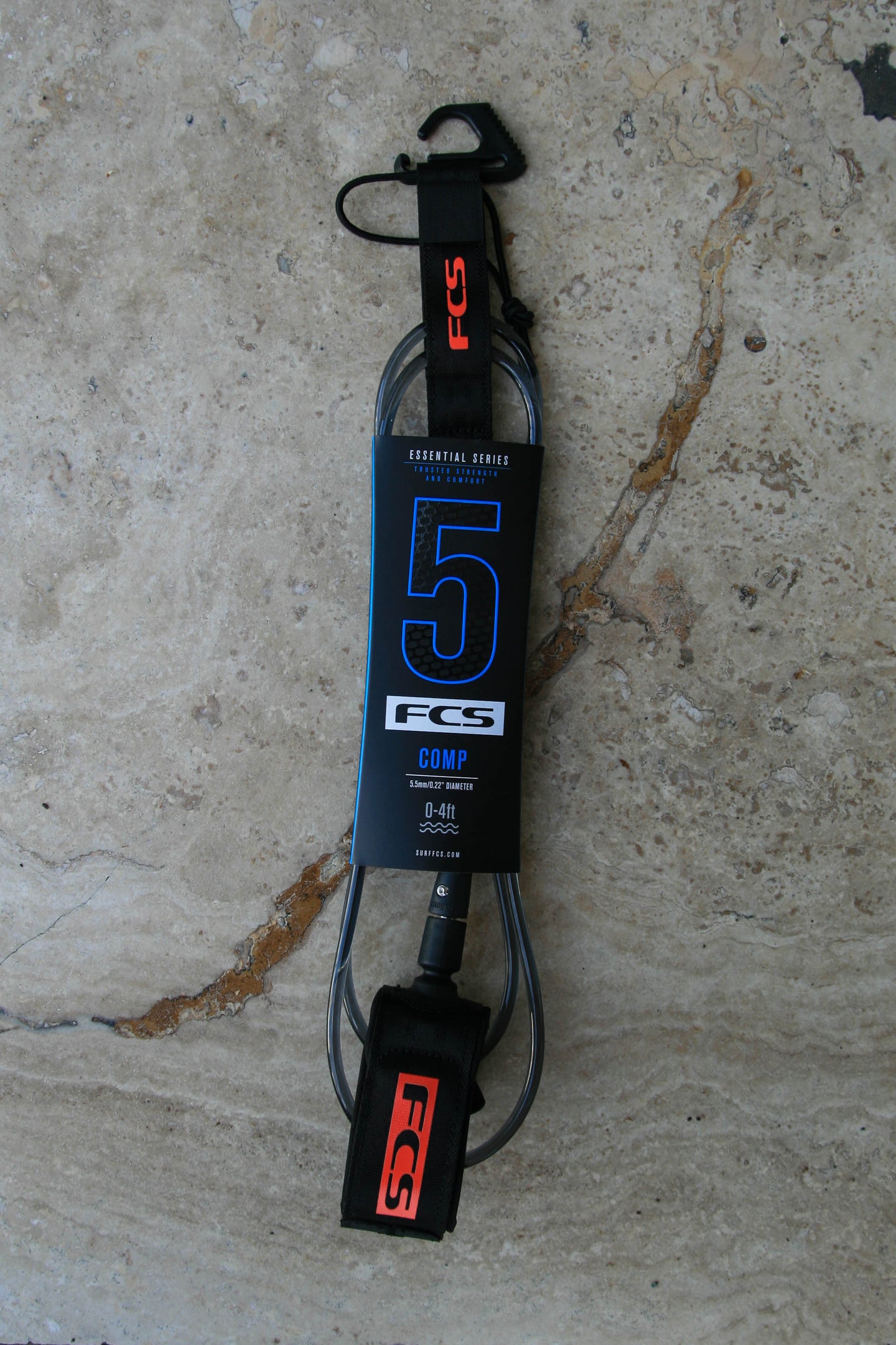 FCS Essential Competition Leash Flame Red