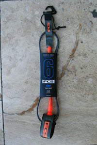 FCS Essential Competition Leash Charcoal/ Blood Orange