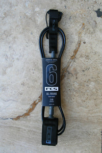 FCS Essential Regular Leash Black/ Grey