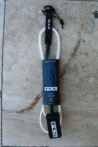 FCS Essential Competition Leash Black/ White